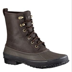 UGG "Yucca" Waterproof Leather Duck Boot Stout Brown Snow Rain | Men's Size 11.5